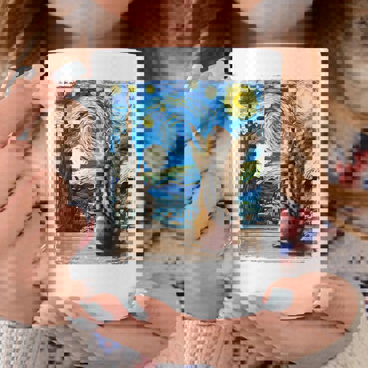 芸術的なシマリスシャツ ゴッホスタイル 星月夜 シマリス コーヒーマグ 面白い贈り物