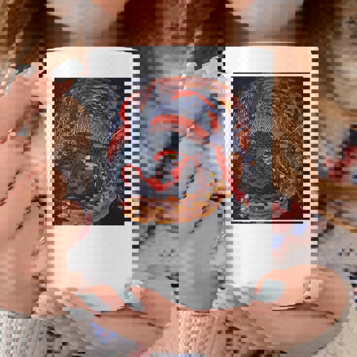 葛飾北斎作 鳳凰 長袖tシャツ コーヒーマグ 面白い贈り物