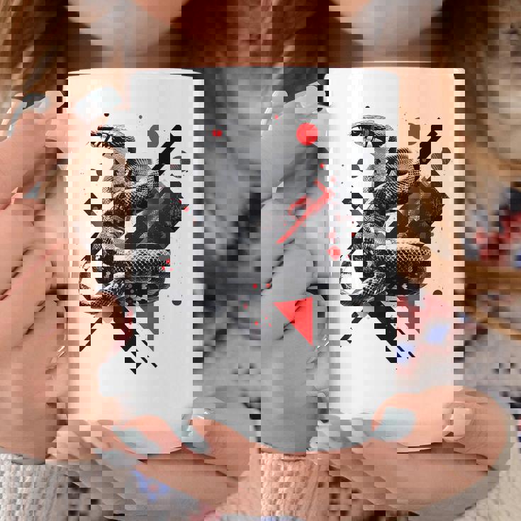 蛇 動物 モチーフ アートワーク 蛇 コーヒーマグ 面白い贈り物