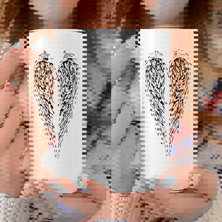 裏側の天使の羽 コーヒーマグ 面白い贈り物