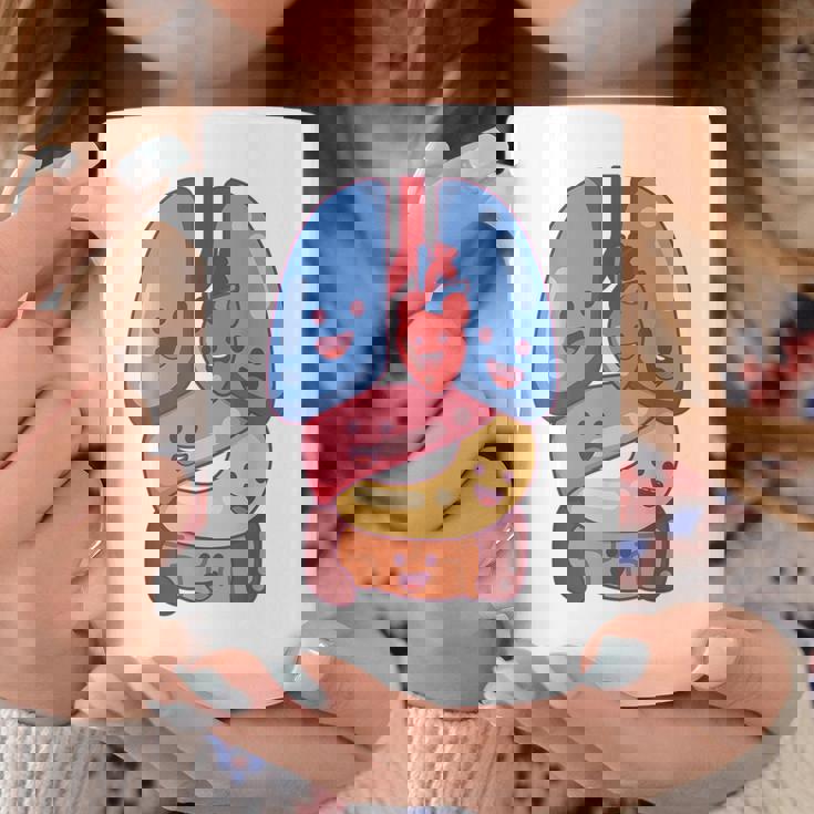 解剖学 生理学 心臓 肺 生命 器官 イラスト コーヒーマグ 面白い贈り物
