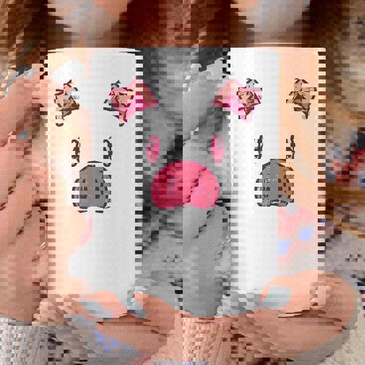 豚の顔 かわいいハロウィン 豚 動物 コスチューム メンズ レディース キッズ コーヒーマグ 面白い贈り物