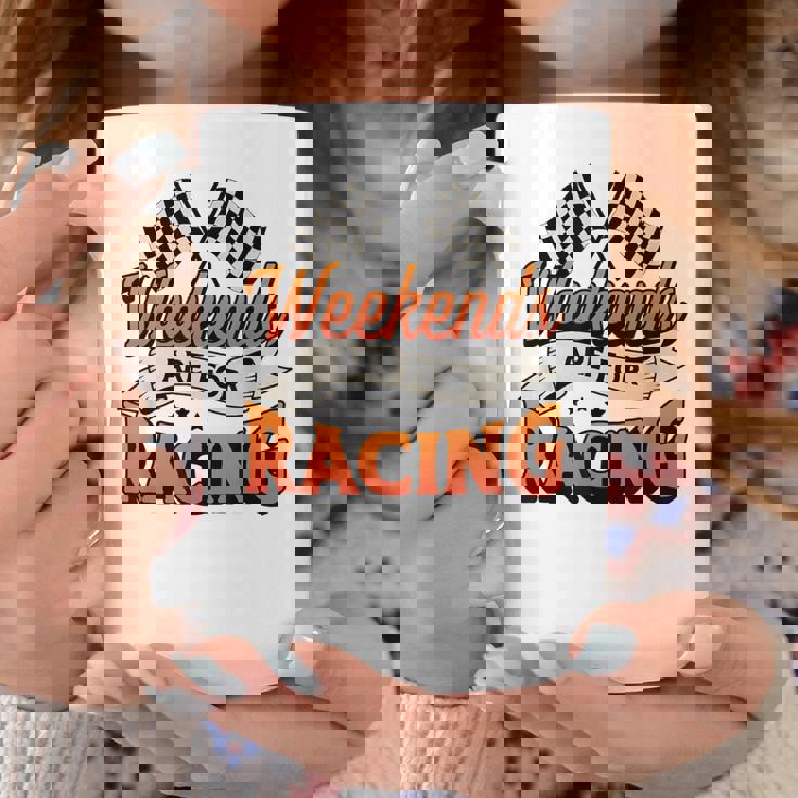 週末はレーシングカーレースモータースポーツ コーヒーマグ 面白い贈り物