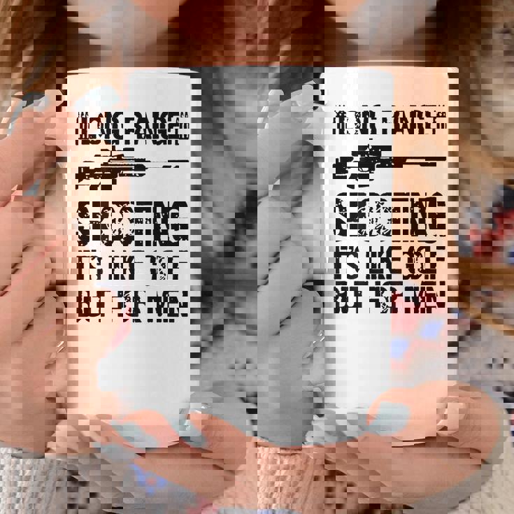 長距離射撃 It's Like Golf But For 背面 コーヒーマグ 面白い贈り物