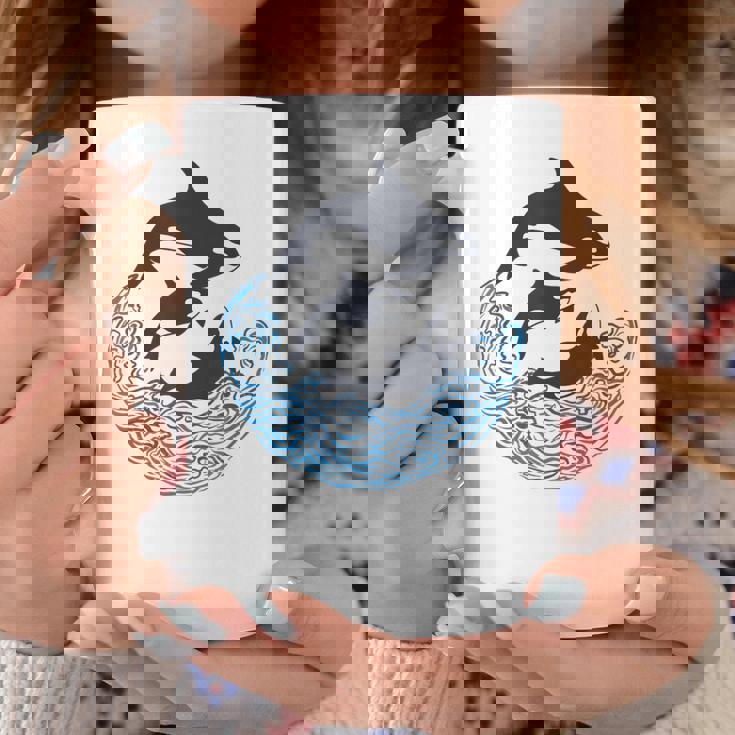 面白tシャツ シャチ 海 クジラ サメ おもしろ かわいい グッズ 服 ネタ メンズ オリジナル 夏 コーヒーマグ 面白い贈り物