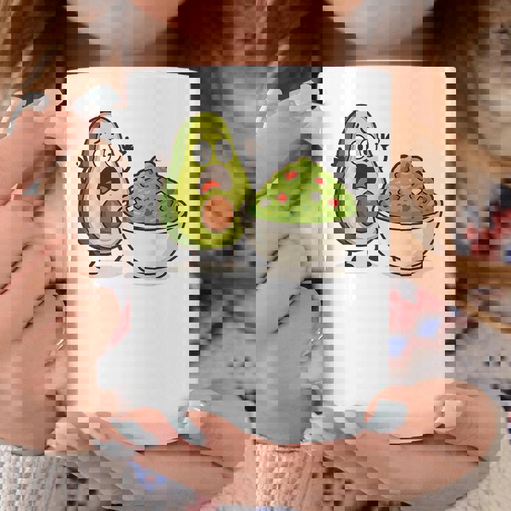 面白いアボカドワカモレ漫画パニック コーヒーマグ 面白い贈り物