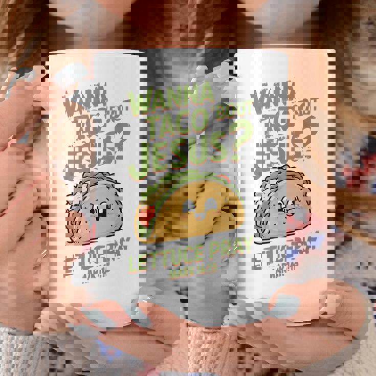 面白いクリスチャンタコス、Wanna Taco 'Bout Jesus コーヒーマグ 面白い贈り物