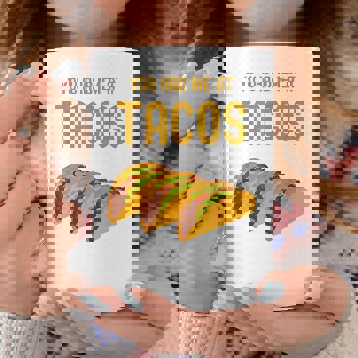 面白いタコス You Had Me At Tacos かわいい 愛らしいタコス フード コーヒーマグ 面白い贈り物