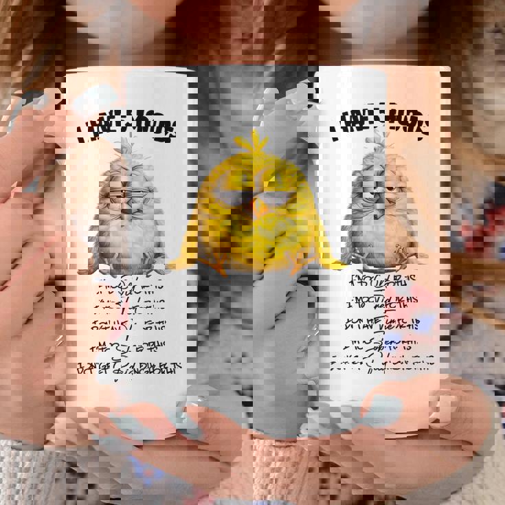 面白いチキンムード、I'm Too Old For This 鳥好きのデザイン。 コーヒーマグ 面白い贈り物