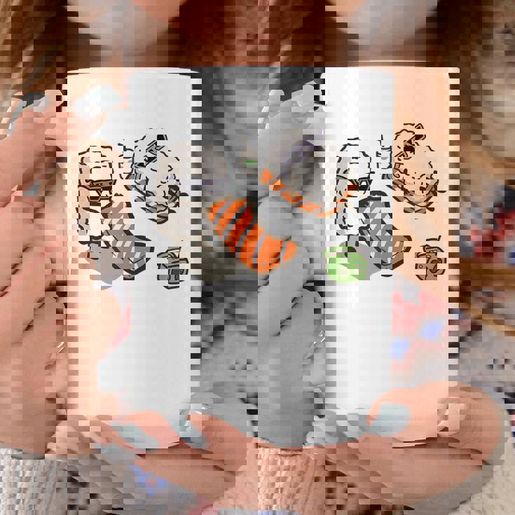 面白い寿司 ビーチで日光浴 コーヒーマグ 面白い贈り物