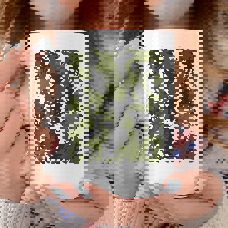 面白い猫のカモフラージュカモフラージュパターンペット猫 コーヒーマグ 面白い贈り物