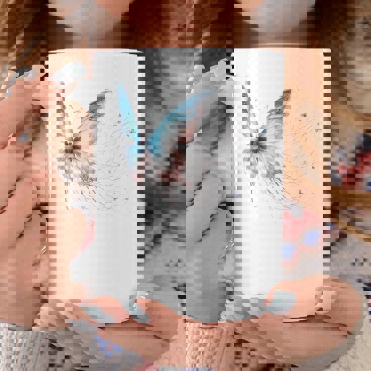 魔法の蝶 エレガント 神秘的な蝶 銀河 星 長袖tシャツ コーヒーマグ 面白い贈り物