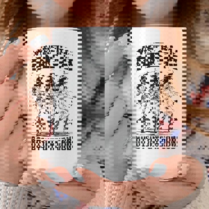 黒のカウガールウエスタンカントリーロデオライニングブーツグランド コーヒーマグ 面白い贈り物