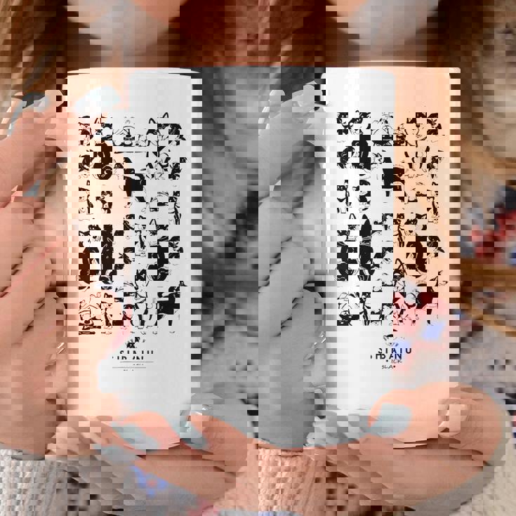 黒柴たくさん かわいい柴犬 柴犬イラスト コーヒーマグ 面白い贈り物