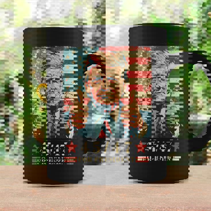 2024年大統領向けトランプ4547 コーヒーマグ ギフトのアイデア