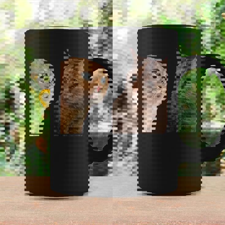 2匹の猫がミームを話す コーヒーマグ ギフトのアイデア