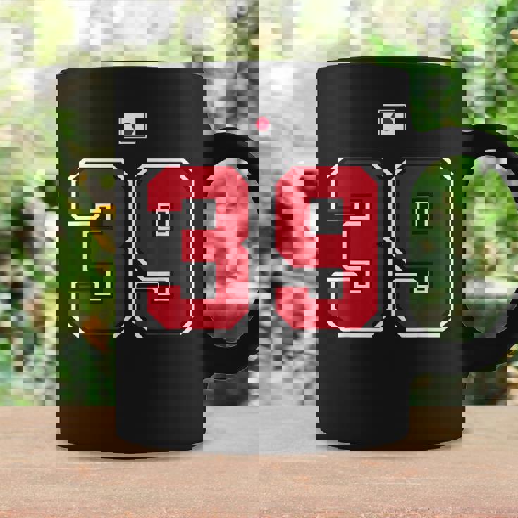 39 ナンバー カレッジスタイル ヴィンテージ 赤 白 日本国旗 コーヒーマグ ギフトのアイデア