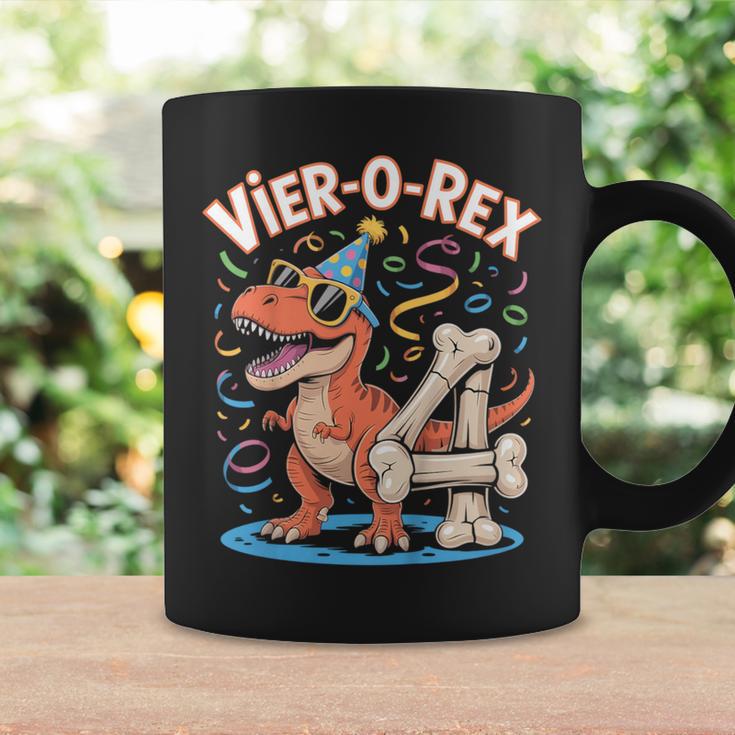 4 Geburtstag Party Junge Cooles Trex Dino 4 Jahre Alt Tassen Geschenkideen