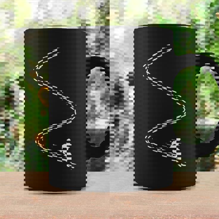 Alpinekiing ディープスノーパウダー ファーストライン スキー ホリデー コーヒーマグ ギフトのアイデア