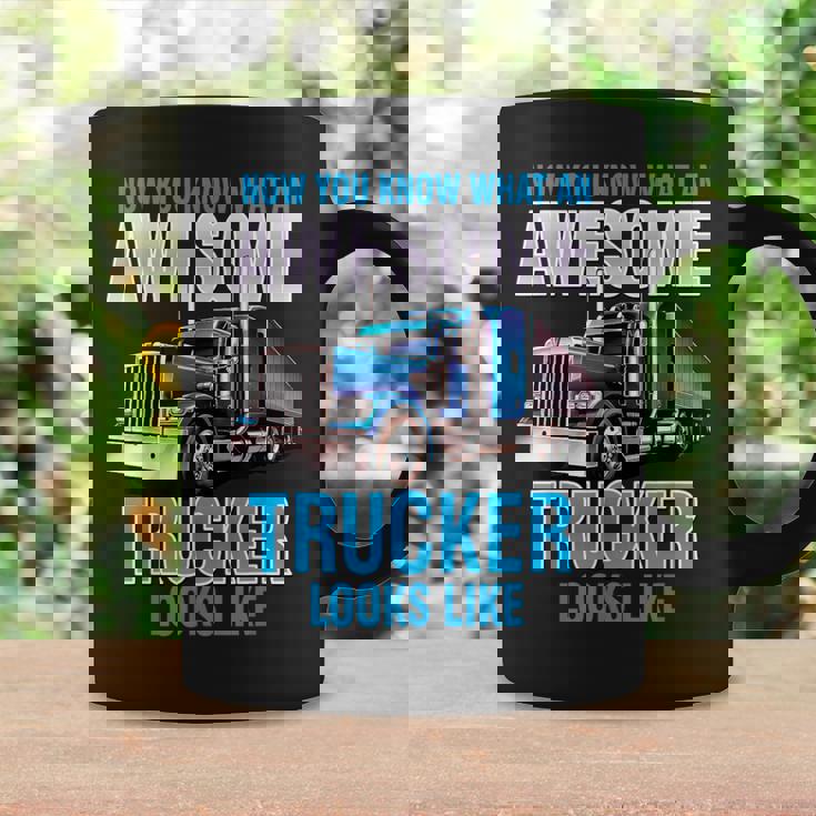 Awesome Trucker セミトラックドライバー ビッグリグ トラッカー コーヒーマグ ギフトのアイデア