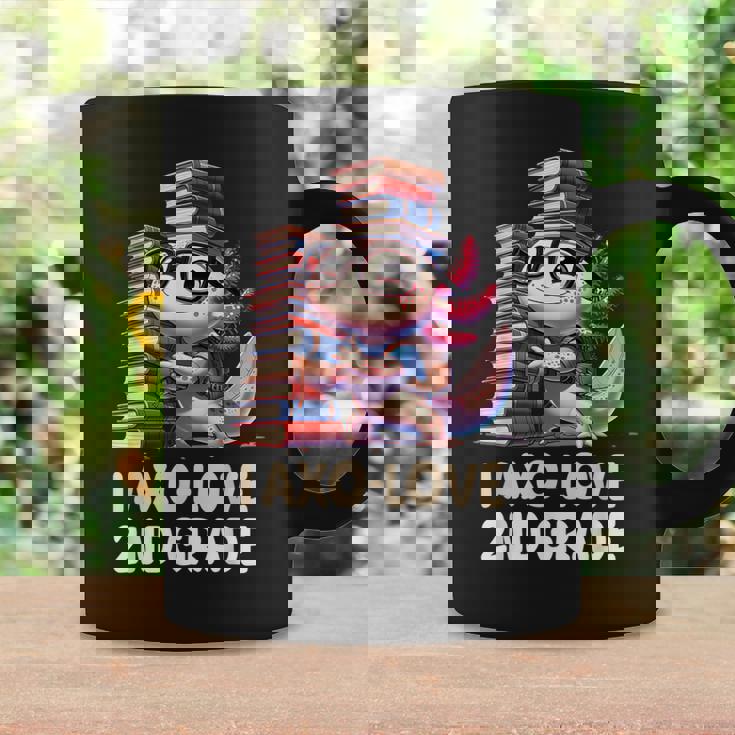 I Axo Love 2Nd Grade Axolotl 新学期読書 コーヒーマグ ギフトのアイデア