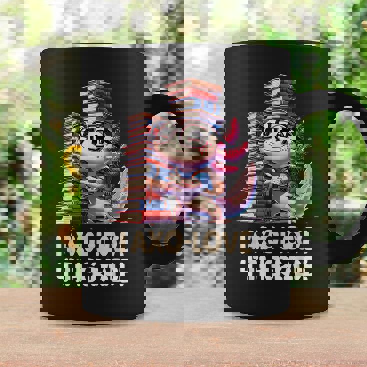 I Axo Love 4Th Grade Axolotl 新学期読書 コーヒーマグ ギフトのアイデア