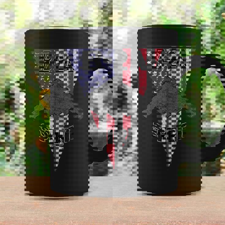 B-2 スピリット ステルス 飛行機 愛国心 飛行機 ビンテージ コーヒーマグ ギフトのアイデア