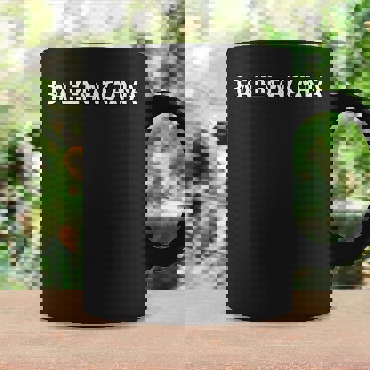 Balenaicana《ばれないかな》ホワイト 白 ロゴ【変なデザイン屋さん】ブランド パロディ 面白デザイン コーヒーマグ ギフトのアイデア