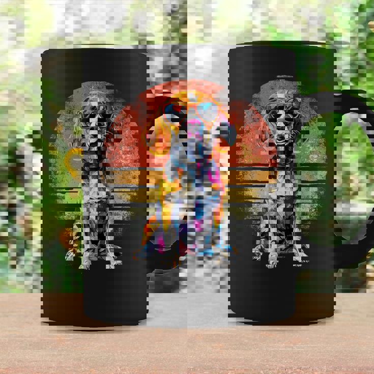 Beagle Dog Loverintage Best Beagle Dad Día Del Padre Taza de café Ideas de regalos