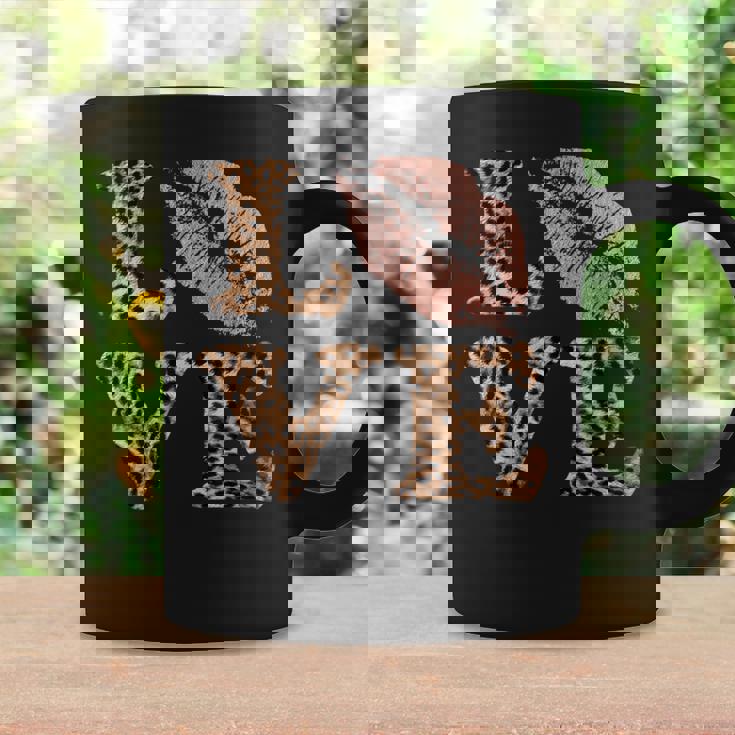 Big Lips Love ヒョウ柄 文字 ピンク 唇 バレンタイン ラブ コーヒーマグ ギフトのアイデア