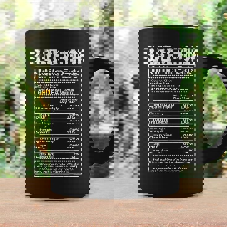 Black Mom Nutrition Facts History Month Proud Mama's Day Coffee Mug Gifts ideas