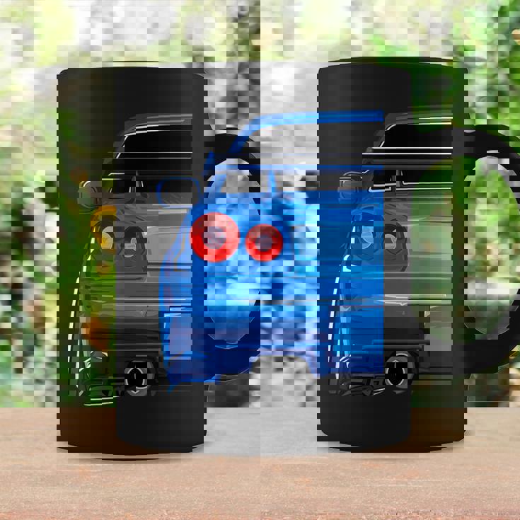 Blue Gt R 34 Jdm スカイラインスタンス カー ドリフトレーシング コーヒーマグ ギフトのアイデア
