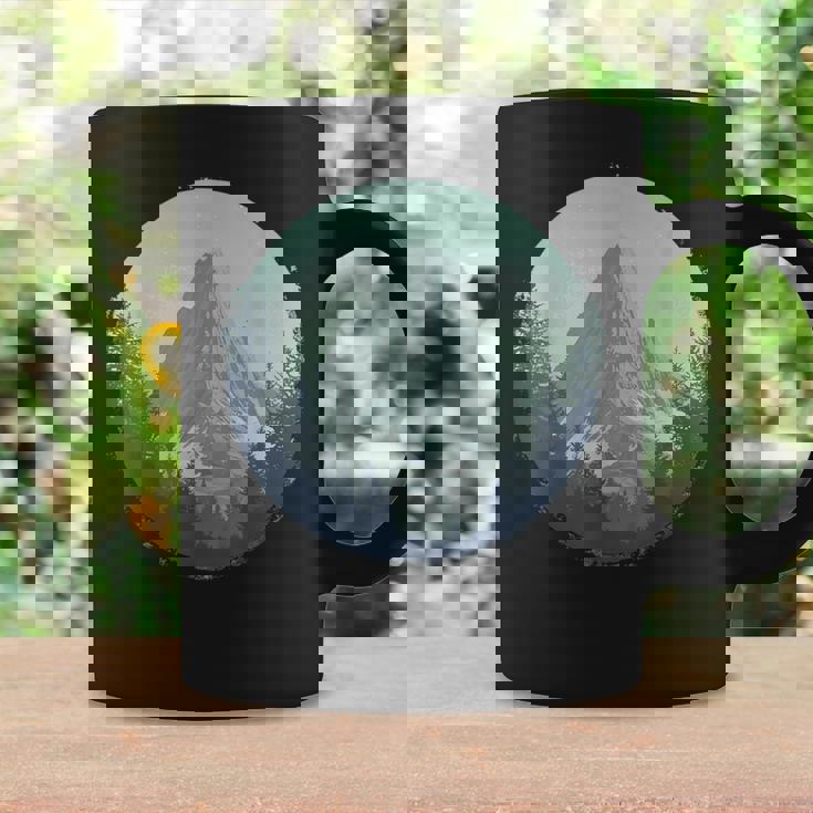 Blue Mountain Retrointage Hiking Camping Lover Glamper コーヒーマグ ギフトのアイデア