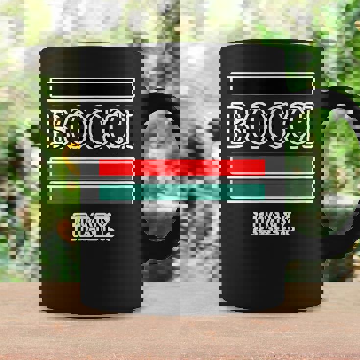 Bocci ぼっち ロゴ Itaiy 痛い イタリア国旗風【変なtシャツ屋さん】陰キャ オタク ブランド パロディ 面白 コーヒーマグ ギフトのアイデア