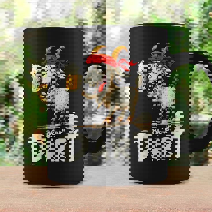 Bock Auf Dart ヤギとビールジョッキ 面白いダーツプレーヤー コーヒーマグ ギフトのアイデア