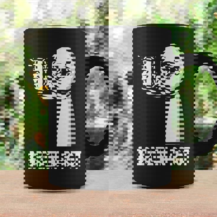 Brain Rot シャツ Word Of The Yeartickman Brainrot コーヒーマグ ギフトのアイデア