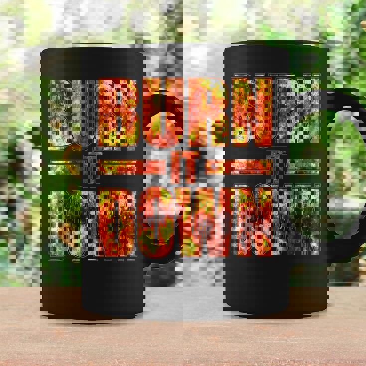 Burnit Down Fire Flames コーヒーマグ ギフトのアイデア