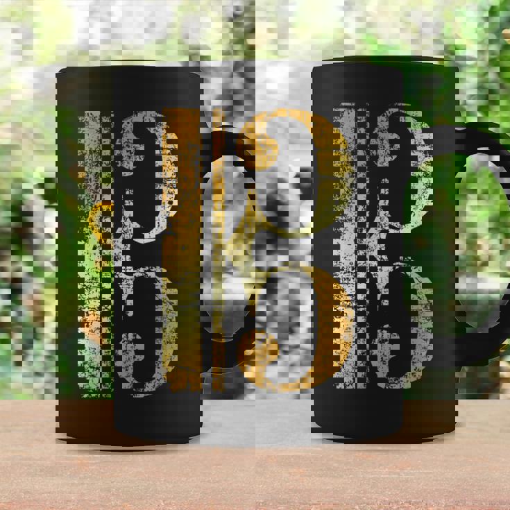 C-音記号 ヴィンテージイエロー ミュージシャンヴィオラ・チェロ。 コーヒーマグ ギフトのアイデア