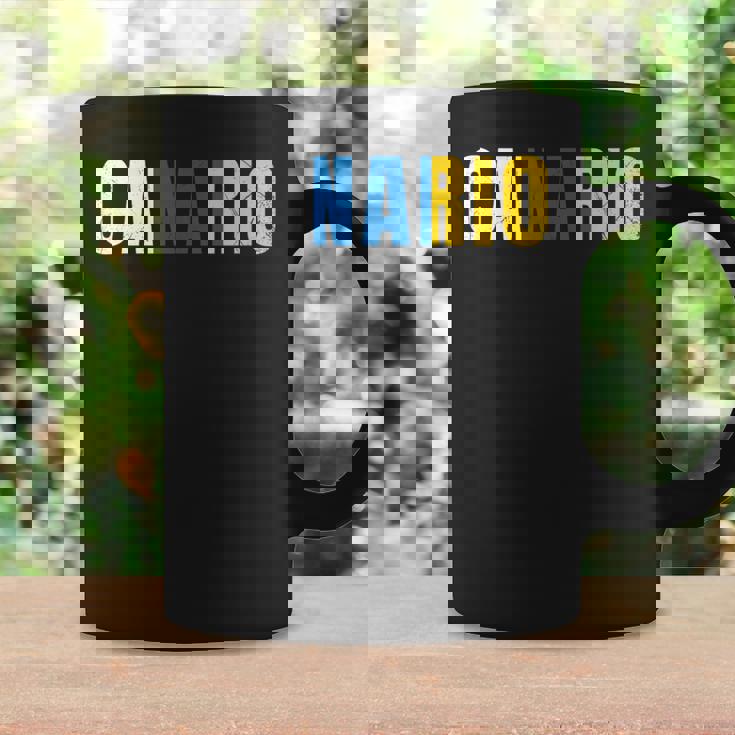 Canario Bandera Islas Canarias Canarias Bandera Taza de café Ideas de regalos