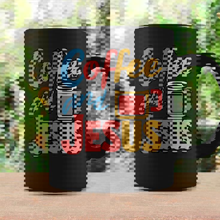 Coffee And Jesus Awesome Christian Caffeine Lover Church コーヒーマグ ギフトのアイデア