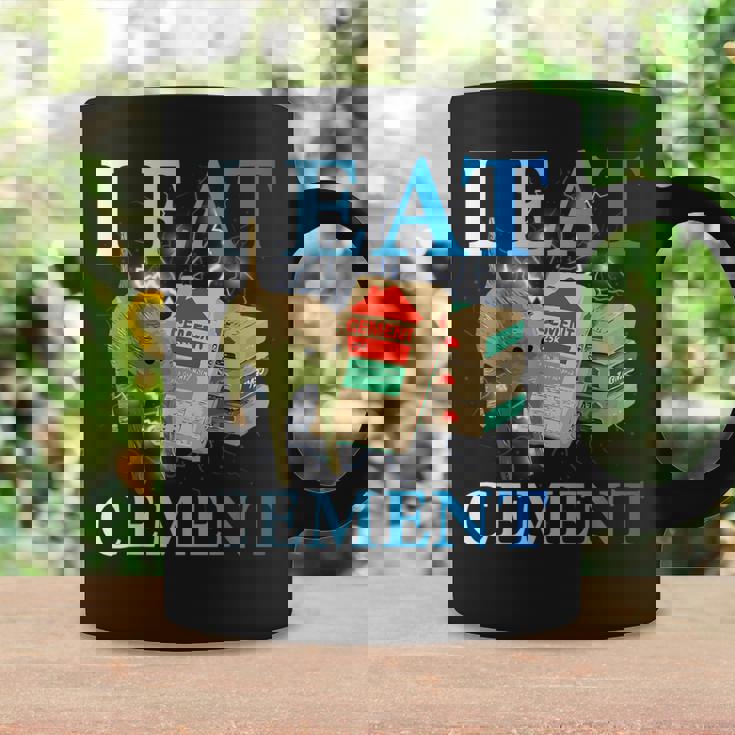 Cool I Eat セメント、建設猫、面白いユーモア、猫のミーム コーヒーマグ ギフトのアイデア