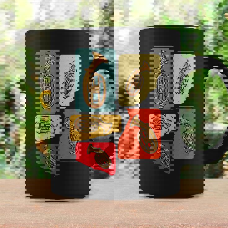 Creative Tenor Horn ビンテージ レトロ アートワーク テナーホルン奏者 コーヒーマグ ギフトのアイデア