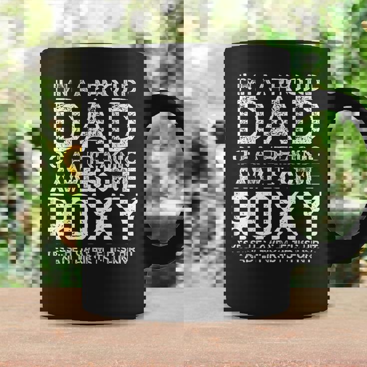 Dad Of Roxy ギフト 父の日 面白い 名前入り コーヒーマグ ギフトのアイデア