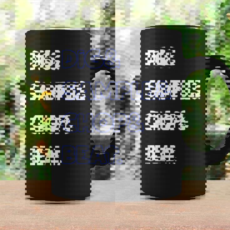 Dig&Sample&Chop&Beat シャツ Mpc ドラムサンプラー 音楽愛好家 コーヒーマグ ギフトのアイデア