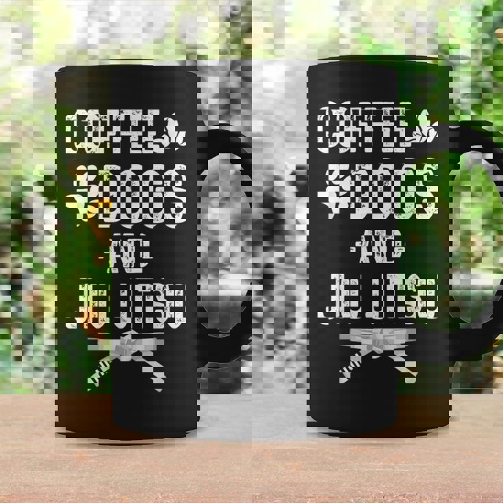 Divertidos Perros De Café Jiu Jitsu Y Artes Marciales Jiu Taza de café Ideas de regalos