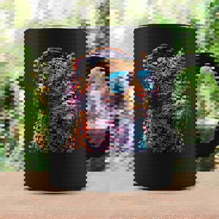 Dj Leopard Edm テクノハウス ダンスクラブ 音楽ヘッドフォン コーヒーマグ ギフトのアイデア