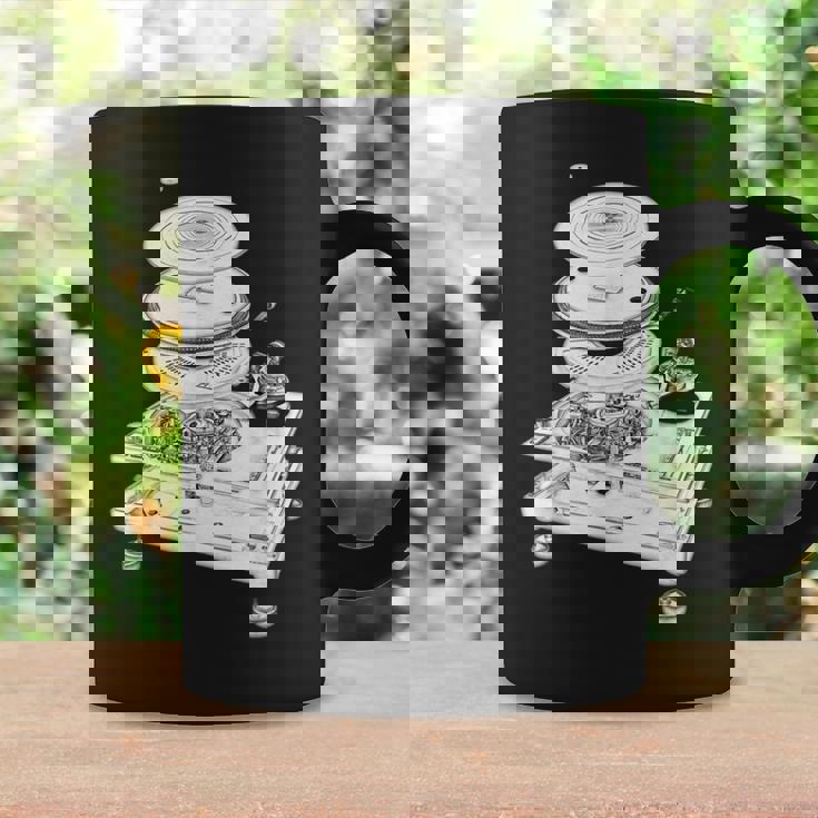 Dj Turntable 1210 Mk2 Exploded Blueprint コーヒーマグ ギフトのアイデア