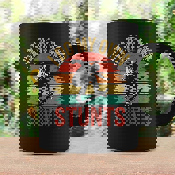 I Do My Owntunts 面白いスケートボード ヴィンテージスケートボード コーヒーマグ ギフトのアイデア