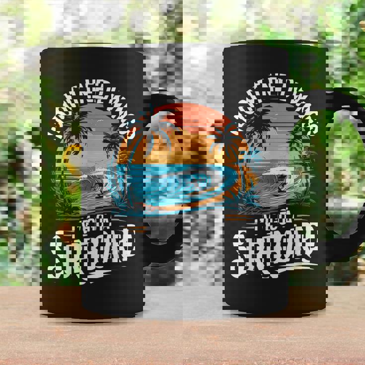 I Don't Need Wings I Have Aurfurfboard For Men コーヒーマグ ギフトのアイデア