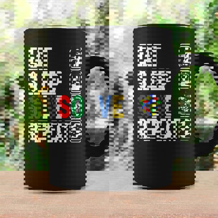 Eatleepolve Repeat キューブゲーム ルービックtシャツ コーヒーマグ ギフトのアイデア